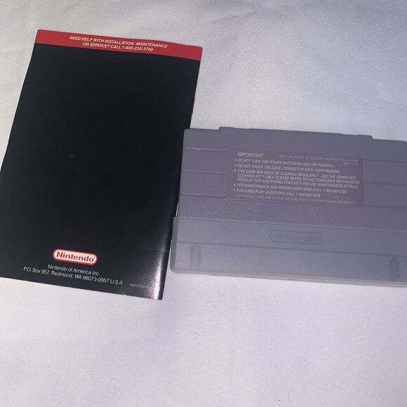 vintage video gameSuper Scope 6-SNES 1994 Super Nintendo-Cartridge with Manual - Picture 5 of 7